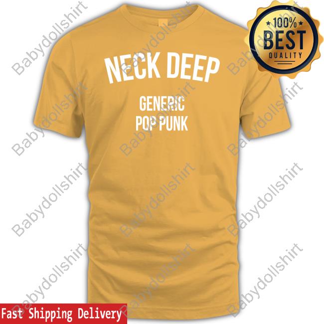 Official Neckdeepuk Merch Neck Deep Generic Pop Punk Black T Shirt