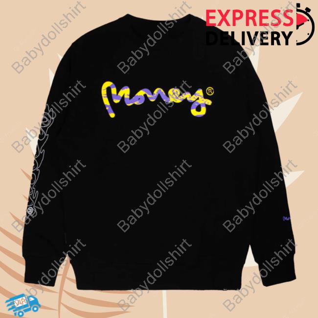 Official Money Clothing La Camo Fill Pullover Sweatshirt Black