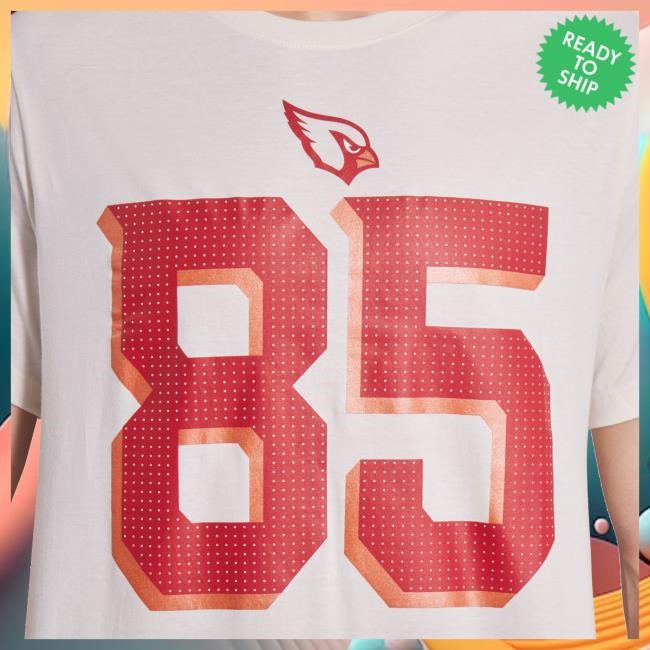 Official NFL Clothing Men's Arizona Cardinals Trey McBride Nike Natural 2025 Rivalries Collection Player Name & Number Hot Shirt ArizonaCardinals