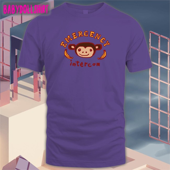 Monkey Emergency Intercom Original Hoodie Shirt White Emergency Intercom Merch
