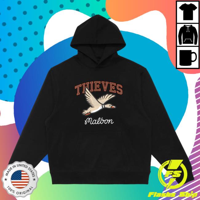 Official 100 Thieves Merch 100 Thieves X Malbon Mallard Black Shirt