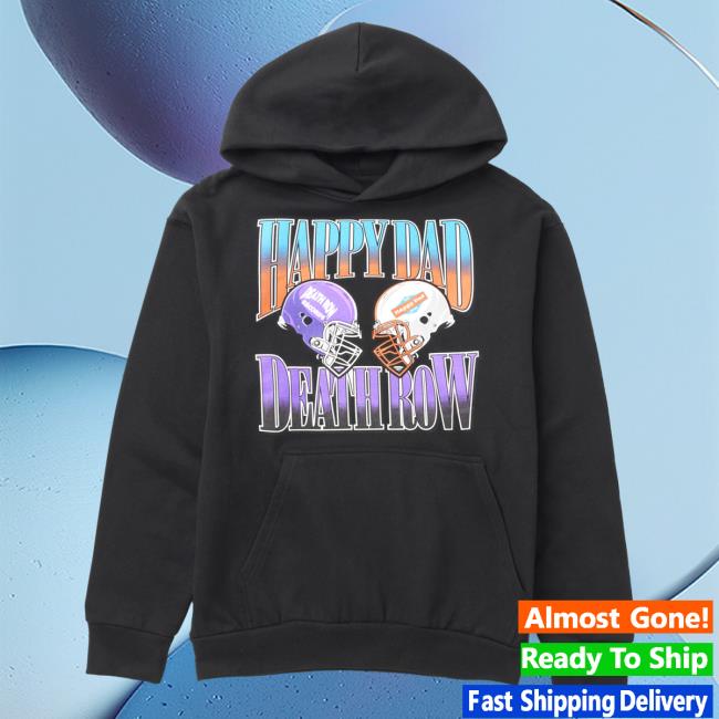 Official Happy Dad Merch Store Shop Happy Dad X Death Row Football Pull Over Hoodie