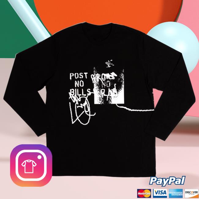 The Pro Era Merch Shop Post No Bills Long Sleeve New (Black)