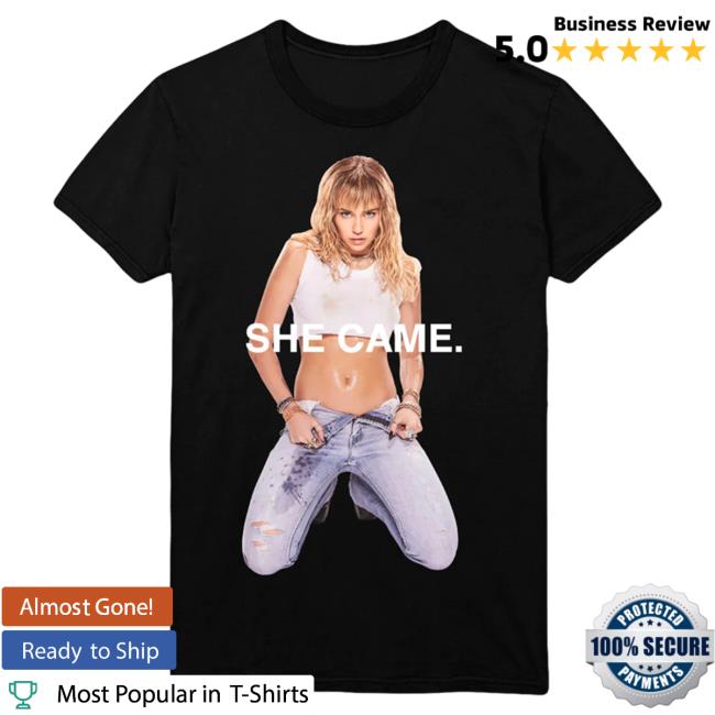 Official Merch Bar Miley Cyrus Merch Store She Came Black Pullover Hoodie MerchBar MileyCyrus Apparel Clothing Shop