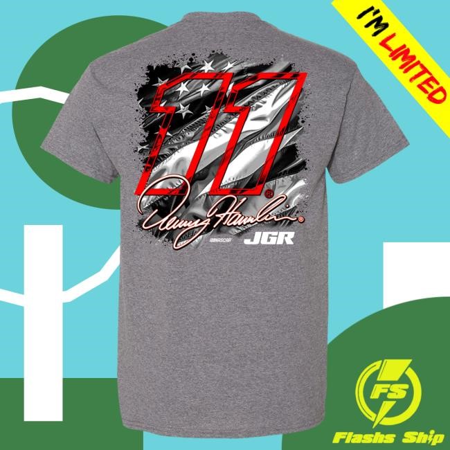 Denny Hamlin 11 Flag New Shirt Official DH Merch Store