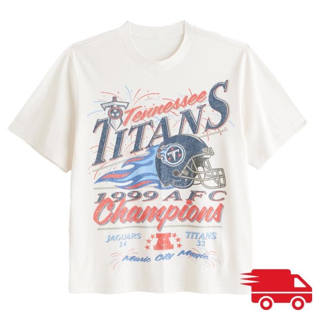 Official Abercrombie And Fitch Merch Tennessee Titans Vintage-Inspired Graphic Hot Shirt NFL by Abercrombie