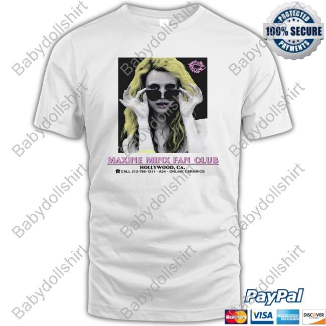 Official Online Ceramics x MaXXXine Maxine Minx Fan Club Shirt New