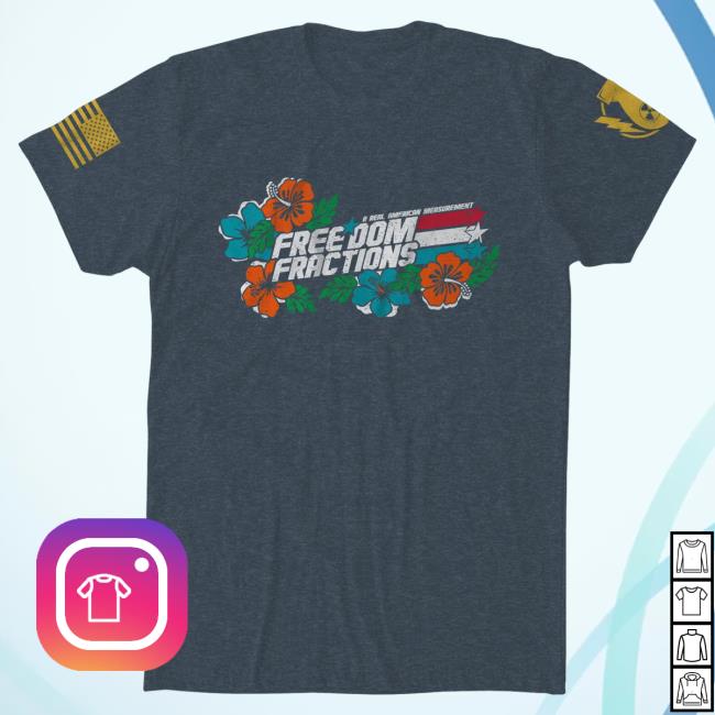 Official Bunker Branding Merch The Fat Electrician Hawaiian Freedom Fractions Shirt Midnight Navy Bunkerbranding