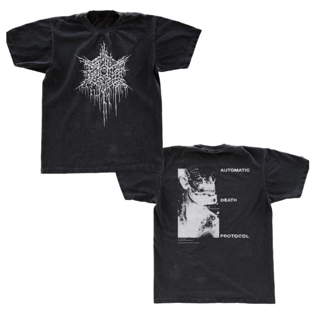 Psycho-Frame Shop Merch Automatic Death Protocol Shirt New