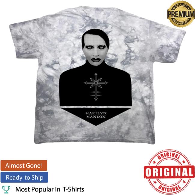 Official Marilyn Manson Merch Chaos Bust Marilyn Manson Tie Dye T-Shirt
