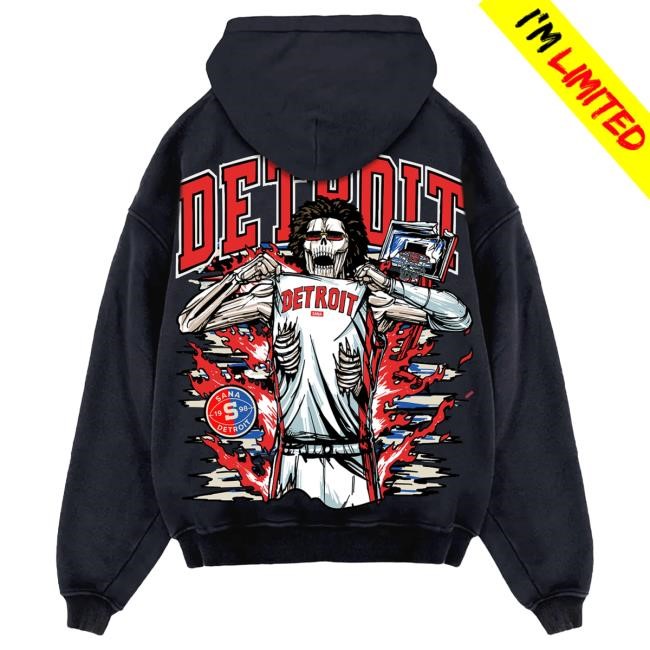 Official Sana Detroit Merch Store Motor Muscle Pullover Hoodie SanaDetroit