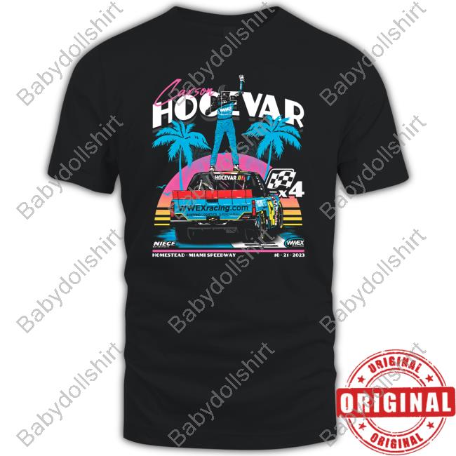 Official Carson Hocevar Niece Motorsports Miami Win Tee Shirt