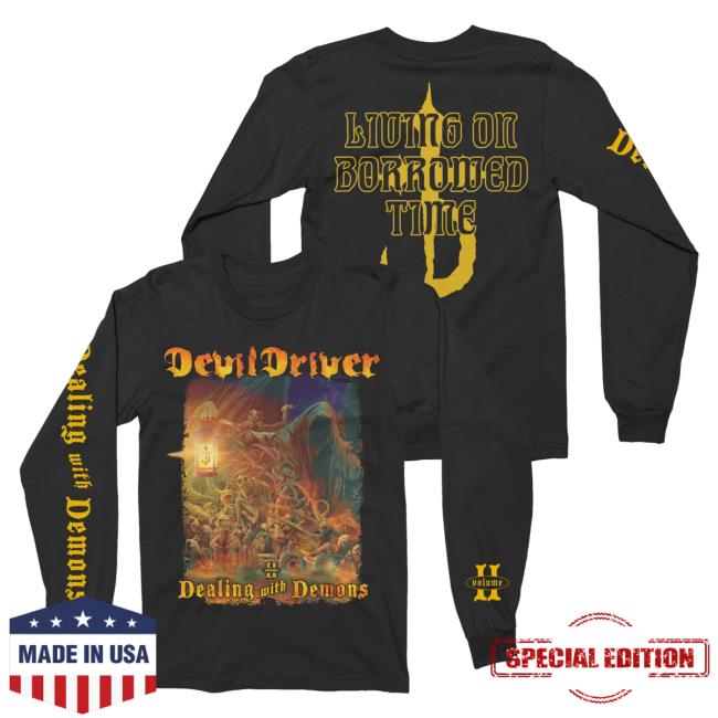 Official Night Shift Merch Store Devildriver - Dealing With Demons Ii Cross Attractive Shirt NightShiftMerch