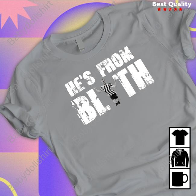 Official He's From Blyth Tee Shirt