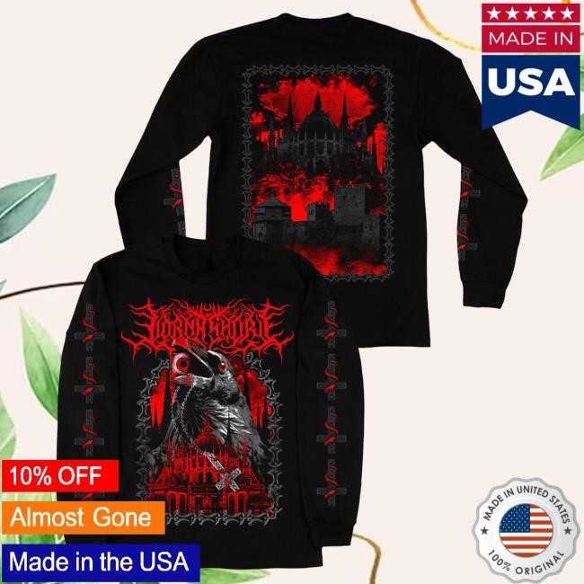 Official Lorna Shore Merch Store Lorna Shore Crow Long Sleeve Top Shirt Lorna Shore Clothing Shop LornaShore