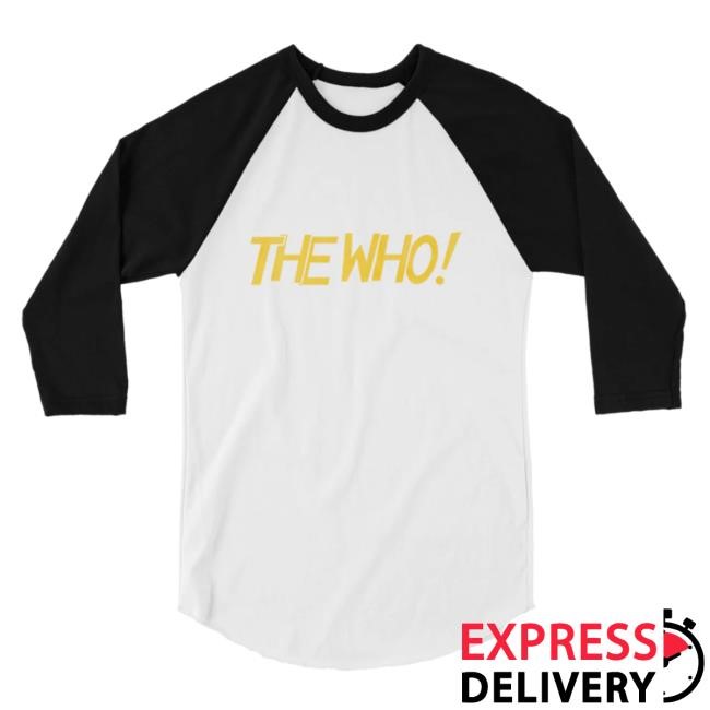 Official The Who Merch The Who Raglan Long Sleeve Tees The Who Rock Band