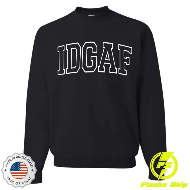 Official SadieCrowell Merch Sadie Crowell IDGAF Black Hoodie