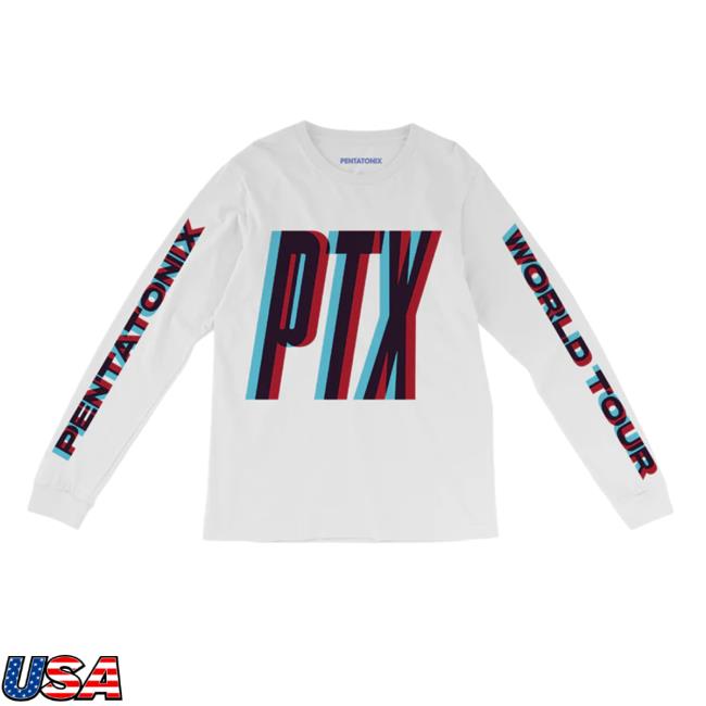 Pentatonix Merch Ptx 3D White Long Sleeve T Shirt