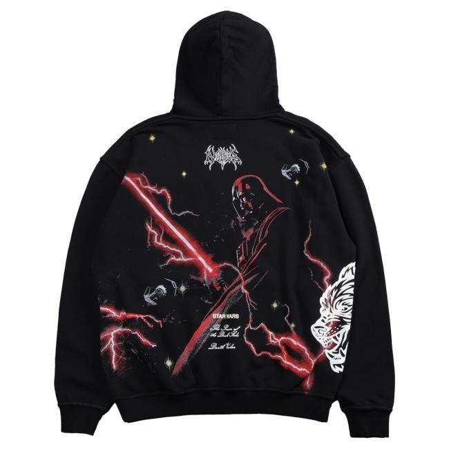 Official Darc Sport Merch Store Shop DarcSport Darth Vader "Side-By-Side" Pierce Hood in Black Darc Sport Apparel Clothing
