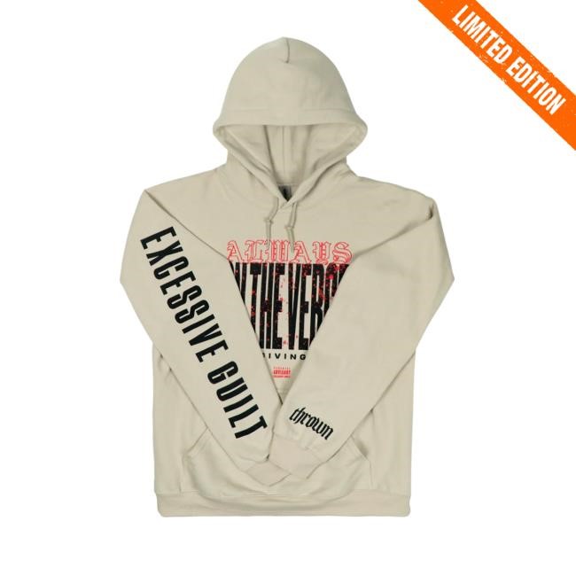 On The Verge Sand Hoodie Sweatshirt Thrown Merch