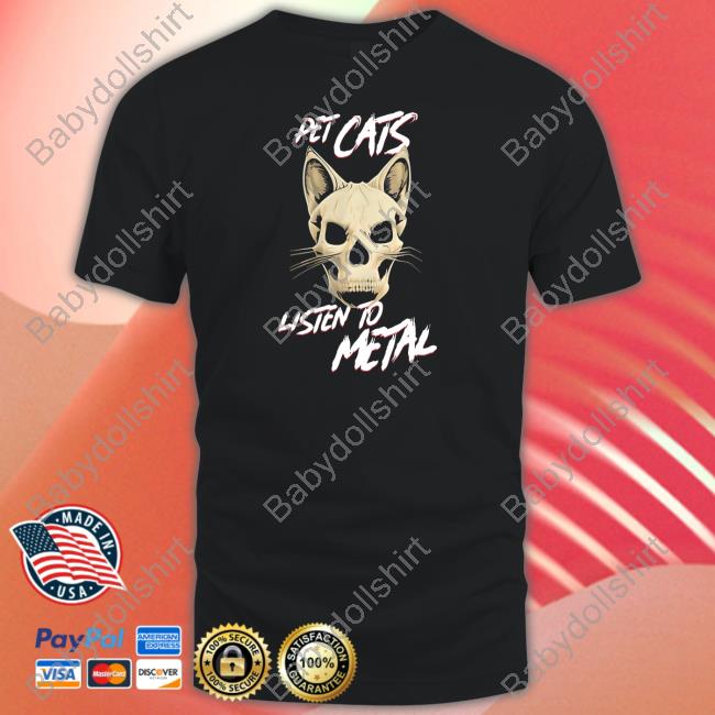 Pet Cats Listen To Metal Long Sleeve T Shirt WholesomeMemes