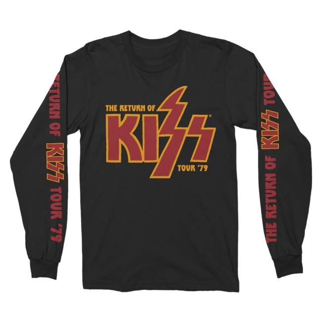 Kiss The Return of KISS '79 Long Sleeve Tee Shirt Kiss Band Official Merch Store