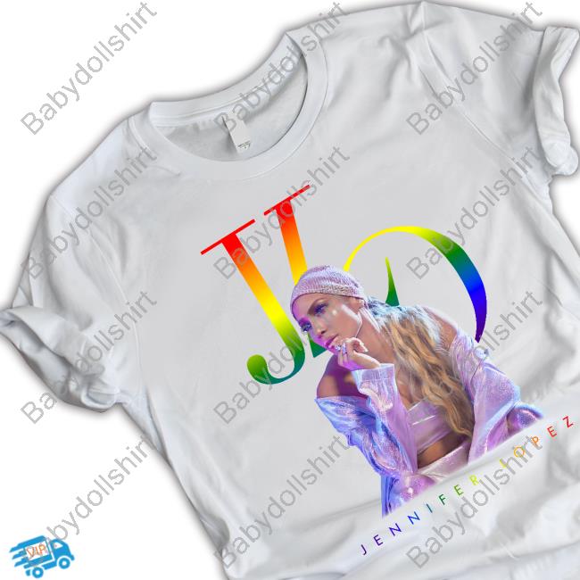 Jennifer Lopez Store JLO Rainbow Logo Long Sleeve T Shirt