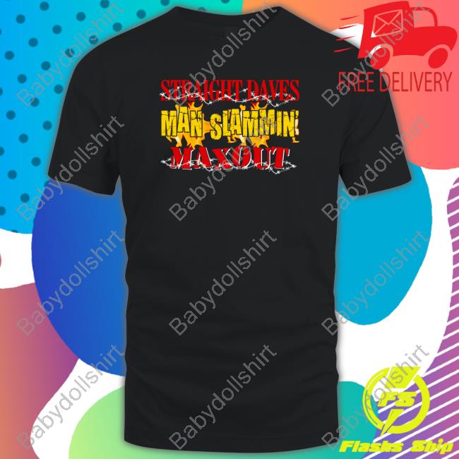 Straight Dave's Man Slammin Limited Edition Black Tee