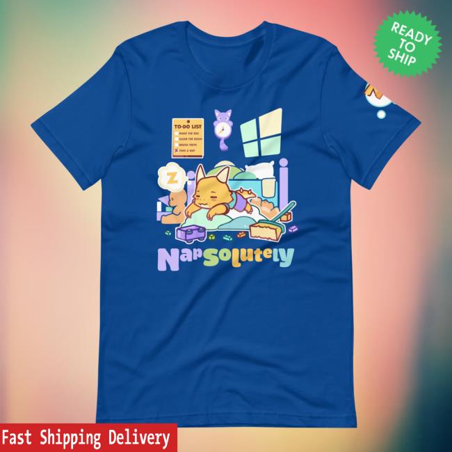 Official Pretend Again Napsolutely T Shirt Royal (OwO / Oh Woah! Shirt) Pretendagain
