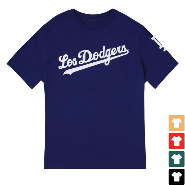 Official New Era Merch Los Angeles Dodgers Retro City T-Shirts