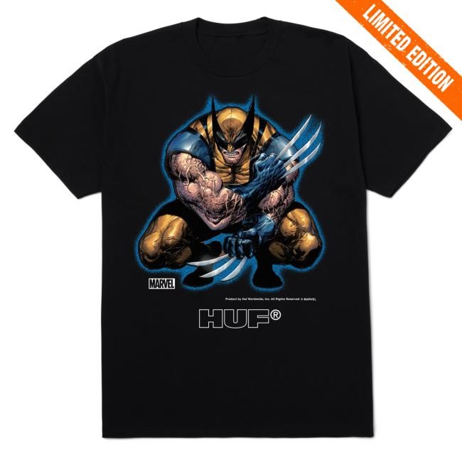 Hufworldwide Huf X Marvel Deadpool Brooding Tee