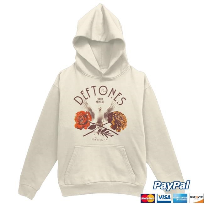 Official Deftones Merch Store Deftones Floral Dove Hoodie Deftones Shop