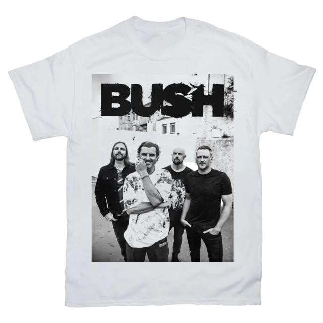 Official Bush Band Black Photo New Shirt Bush Rock Band Official Bush Band Black Photo Top Shirt Bush Rock Band