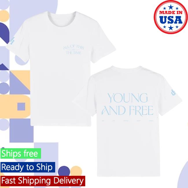 Official Interscope Records DermotKennedy Merch Clothing Store Dermot Kennedy Young & Free: White T-Shirts
