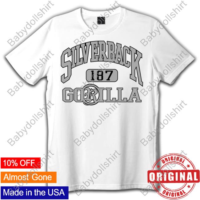 Silverback Gorilla White T Shirt