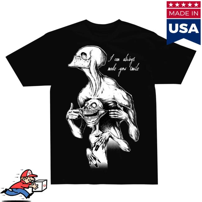 Official Any Means Necessary Clothing I Can Always Make You Smile Smiles T-Shirts Black