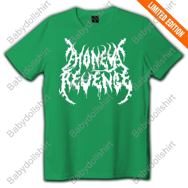 Honey Revenge Merch Death Metal Logo Black Shirts