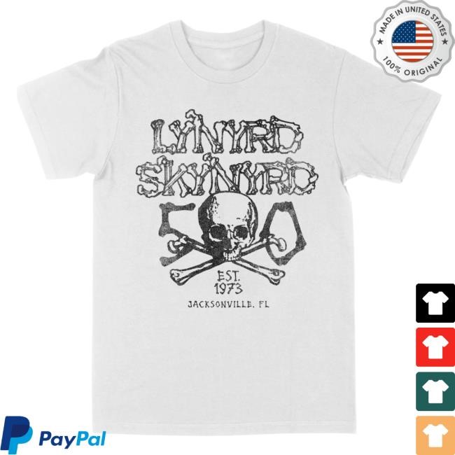 Official Lynyrd Skynyrd Merch Store 50 Years New Tee