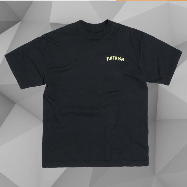 Official Jiberish Clothing Jiberish Be Holy Tee Vintage Black Shirt