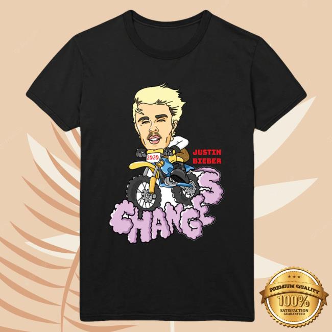 Official Justin Bieber Merch Store Shop Justin Bieber Changes Motocross Doodle Popover Shirt JustinBieber Apparel Clothing