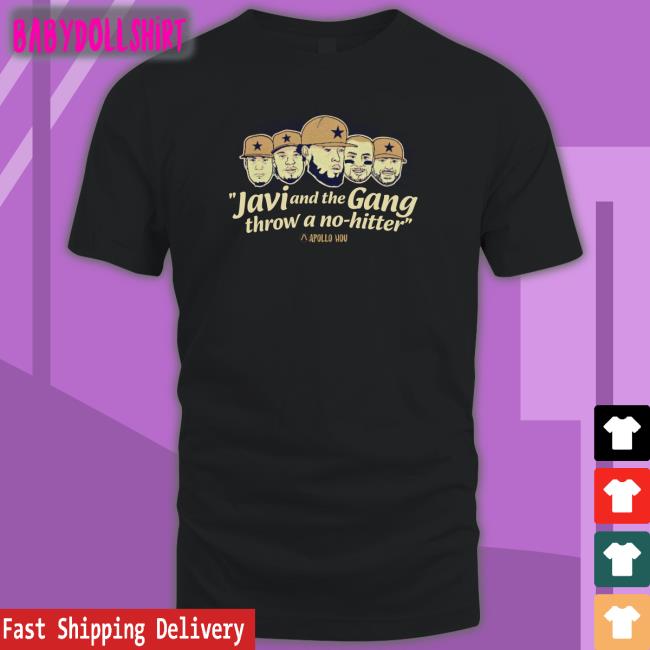 Apollohou Merch Javi And The Gang Throw A No Hitter Tee Apollo Media