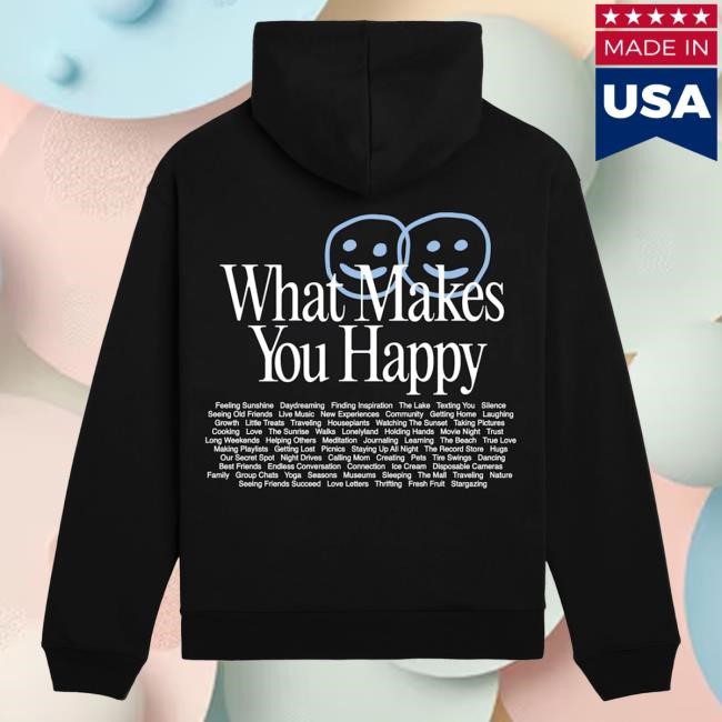 Lonely Ghost Merch Store Lonely Ghost What Makes You Happy Popover Hoodie