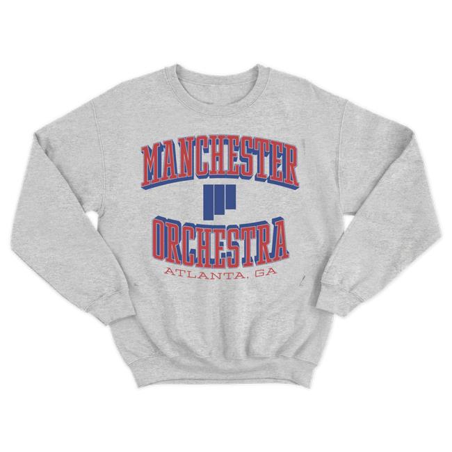 Manchester Orchestra Merch Store Grey Collegiate Crewneck 2023