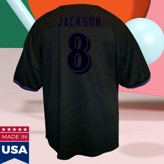 Official NFL Store Men's Baltimore Ravens Lamar Jackson Fanatics Black Big & Tall Baseball Button-Up New Shirt ArizonaCardinals