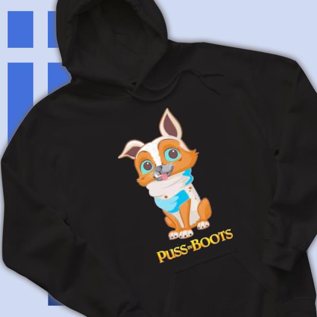 Top Perrito Puss In Boots 2 The Cute Character Hooded Sweatshirt