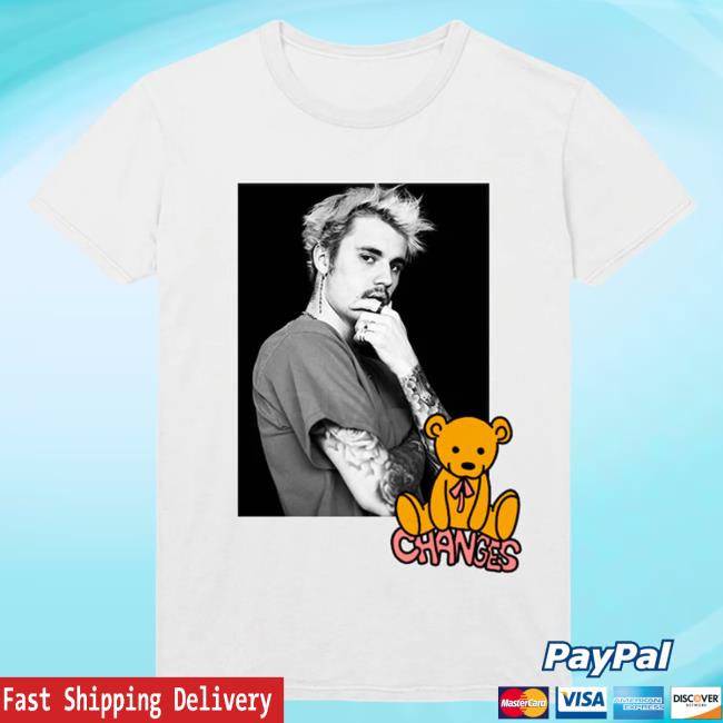 Official Justin Bieber Merch Store Shop Justin Bieber Changes Bear Photo Shirt JustinBieber Apparel Clothing