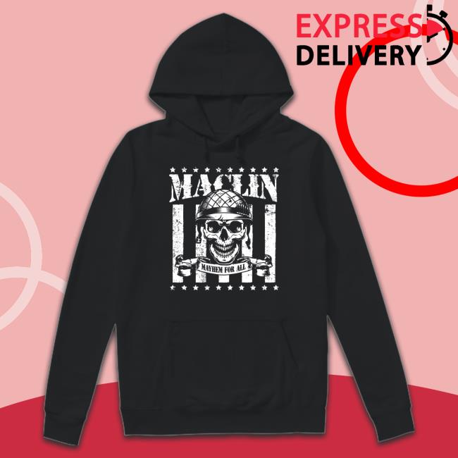 Official Pro Wrestling Tees Store Maclin Mayhem For All Tee