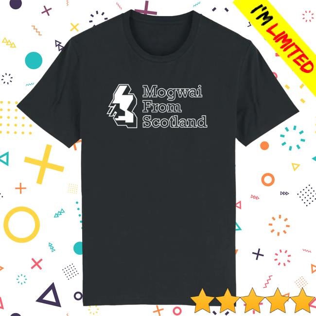 Official Mogwai Merch Mogwai From Scotland | Black T Shirt