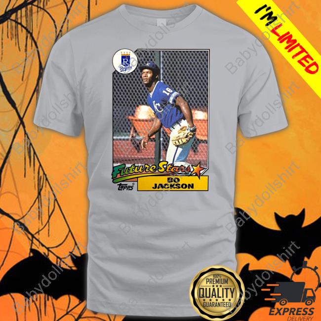 1987 Topps Future Stars Bo Jackson Royals Shirt