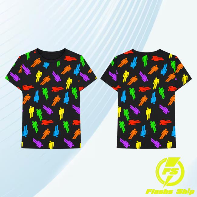 Official Billie Eilish Merch Store Billie Eilish Blohsh All-Over Print T Shirt Billie Eilish Apparel Clothing Shop BillieEilish